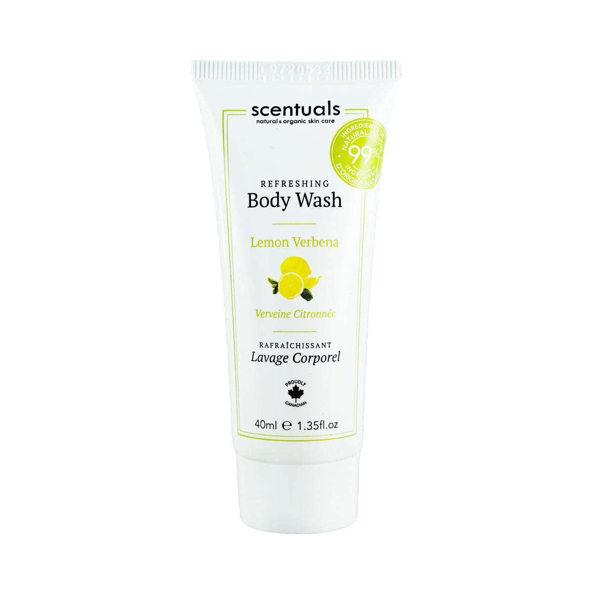 Lemon Verbena Body Wash Travel Size 40ml