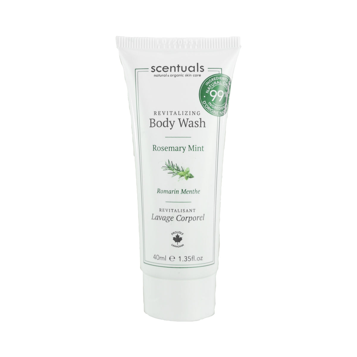 Rosemary Mint Body Wash Travel Size 40ml