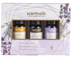 - De-Stress Essential Oil Gift Set -