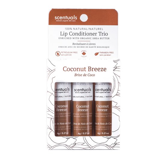 - Coconut Breeze Lip Conditioner Trio -