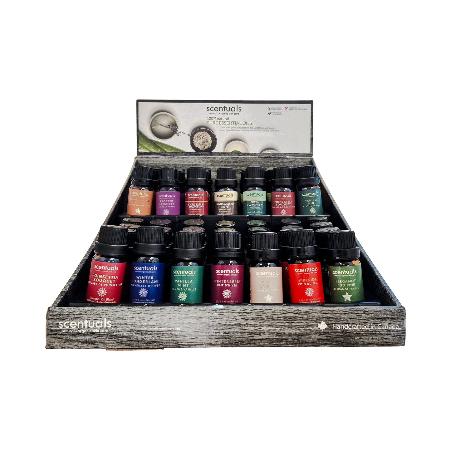 SC Holiday Essential Oils Display (12 Free Testers Included)