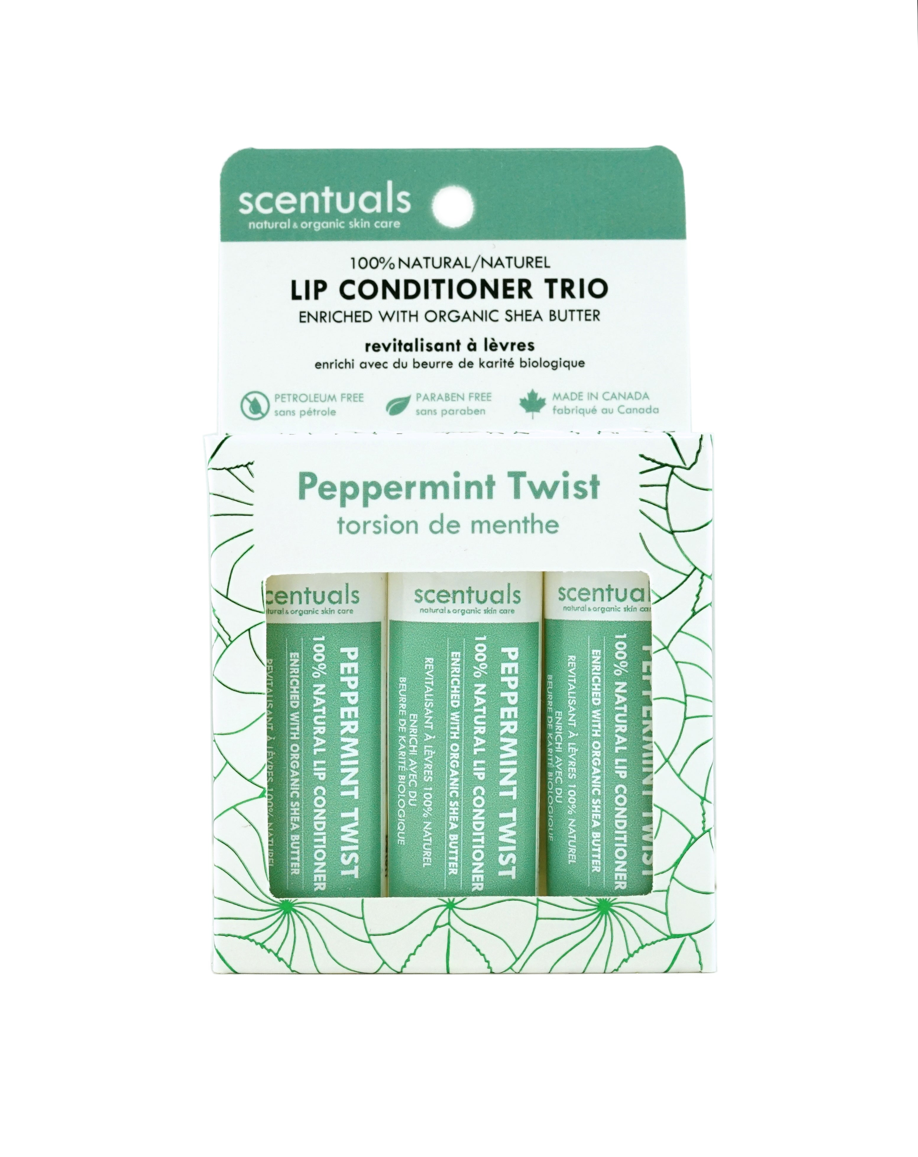Peppermint Twist Lip Conditioner Trio (Boxed)