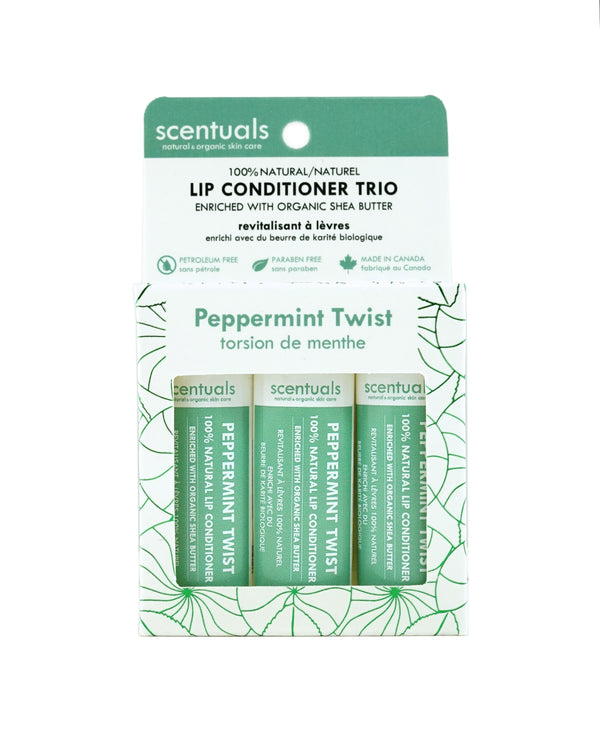 - Peppermint Twist Lip Conditioner Trio -