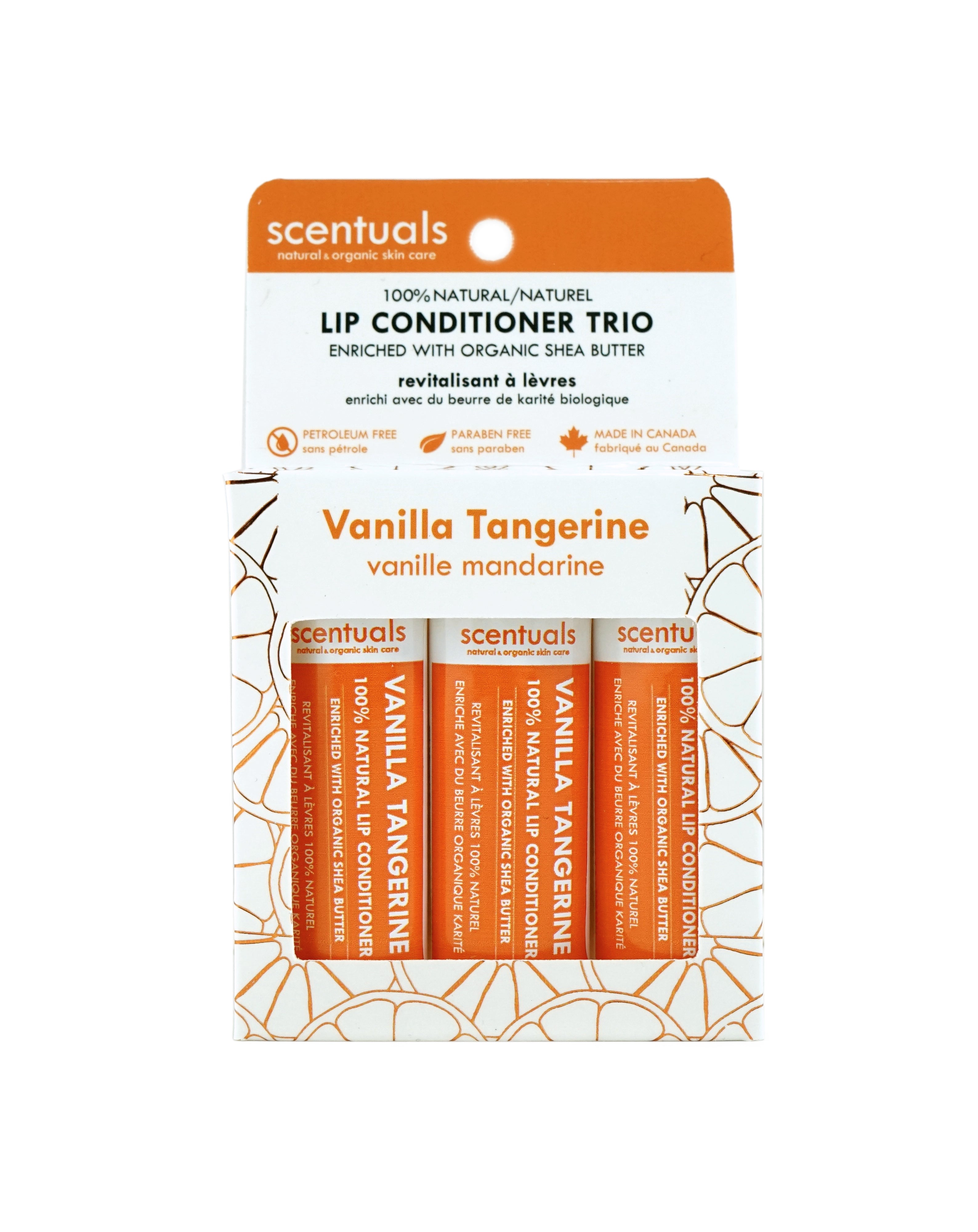 Vanilla Tangerine Lip Conditioner Trio (Boxed)