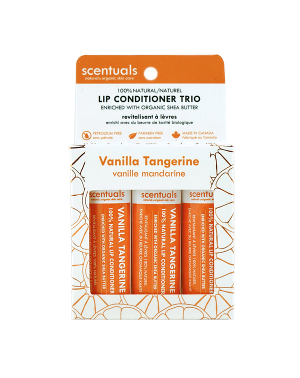 - Vanilla Tangerine Lip Conditioner Trio -