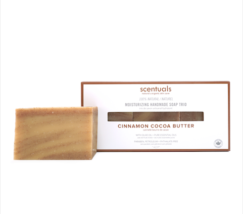 Cinnamon & Cocoa Butter Bar Soap Trio