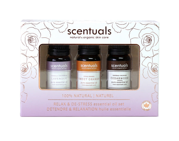 - De-Stress Essential Oil Gift Set -