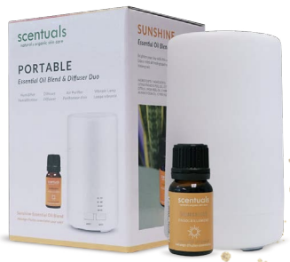 Portable Sunshine Essential Oil Blend & Diffuser Duo